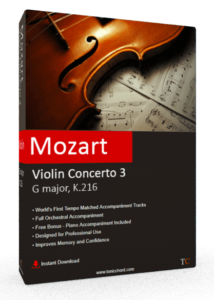 Mozart Violin Concerto No.3 G major, K. 216 Accompaniment