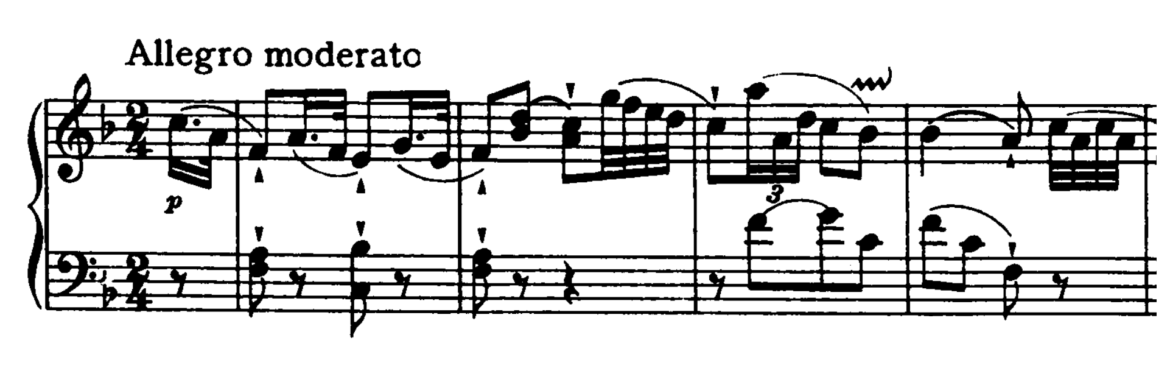 Haydn Piano Sonata in F major Hob. XVI.23 Analysis 1