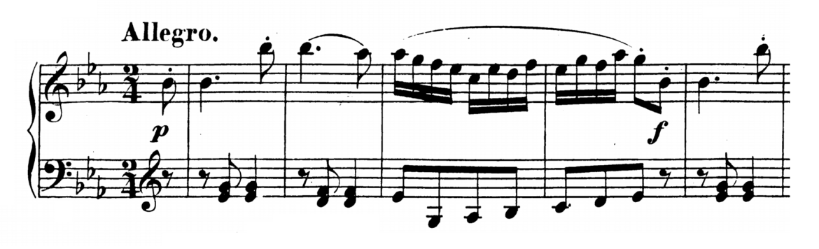 mozart piano sonata no 4 in e flat major